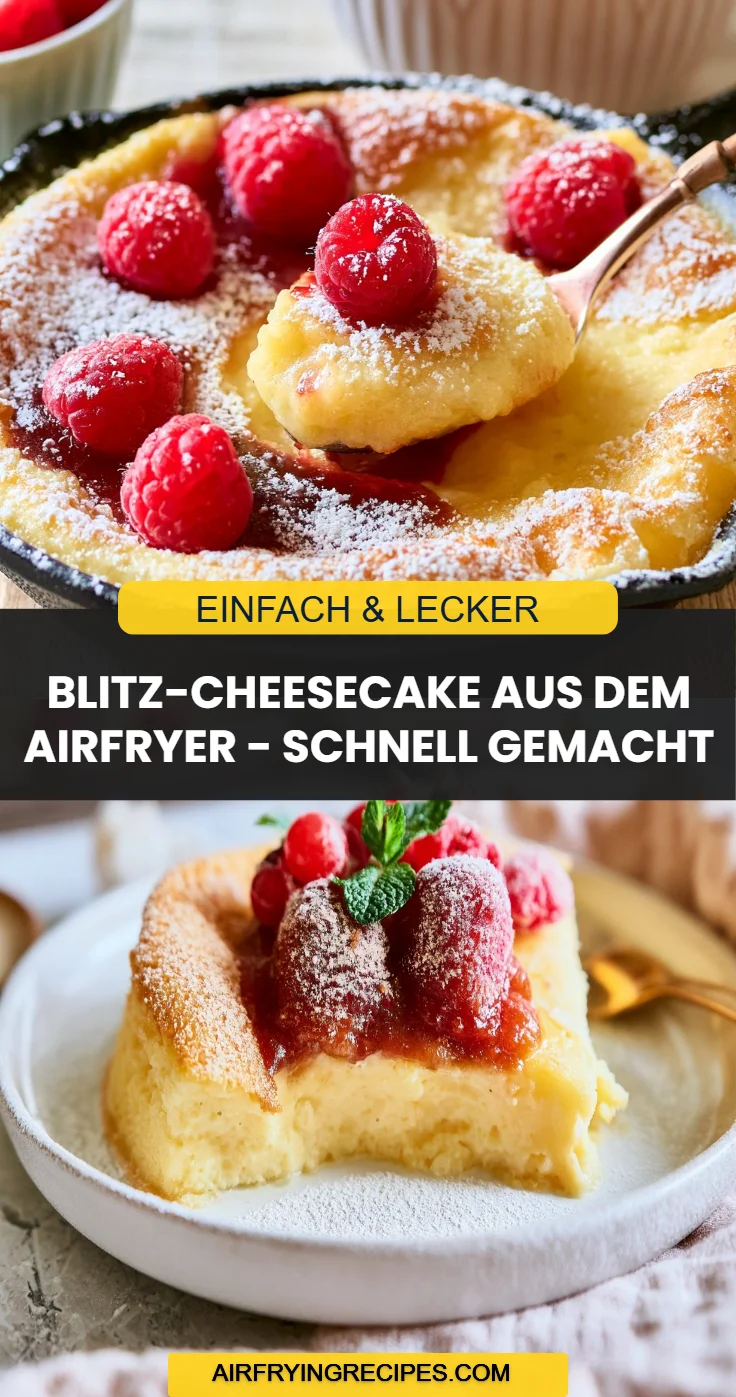 Blitz-Cheesecake aus dem Airfryer - schnell gemacht