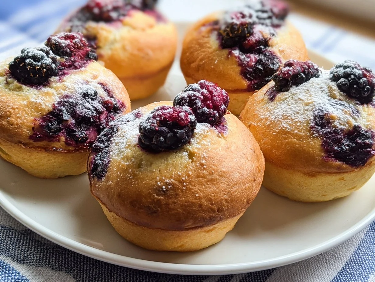 Brombeer-Joghurt-Muffins aus dem Airfryer