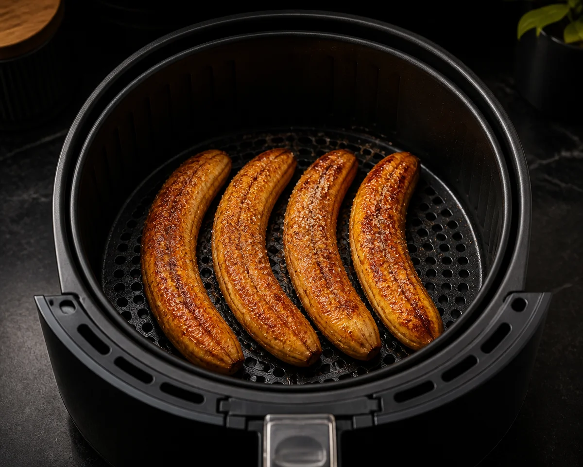 Gebackene Banane mit Zimt Zucker Airfryer – Ein himmlischer Snack