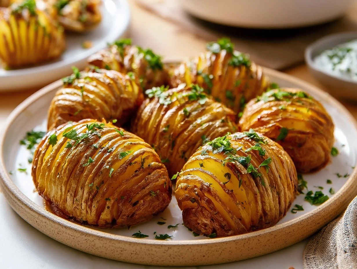 Hasselback-Kartoffeln aus der Airfryer