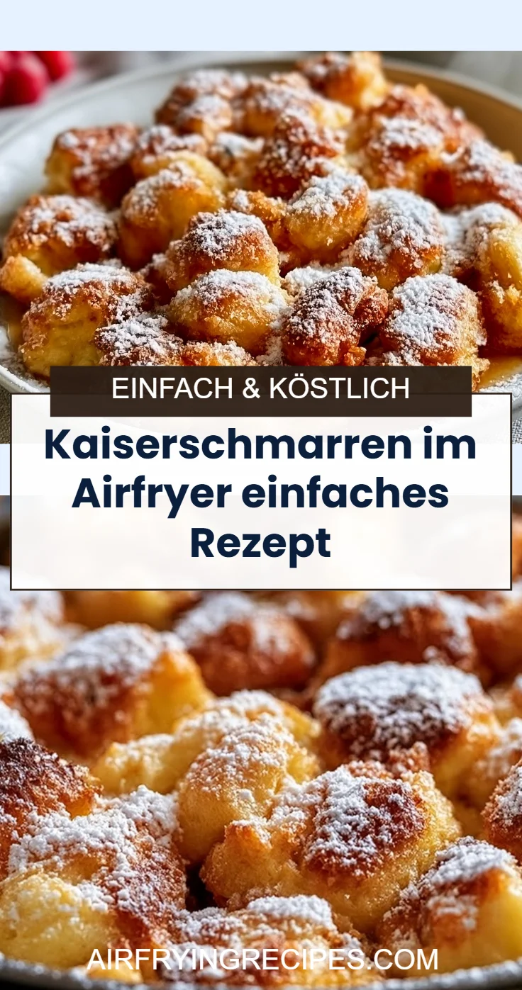 Kaiserschmarren im Airfryer einfaches Rezept
