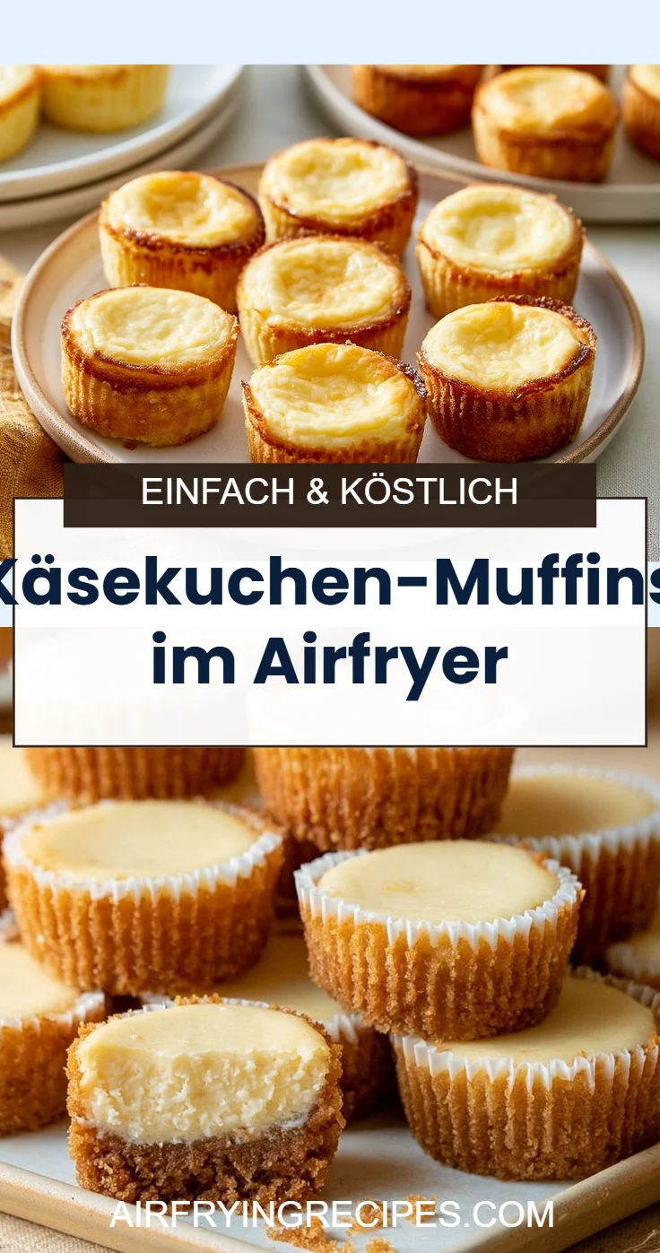 Käsekuchen-Muffins im Airfryer