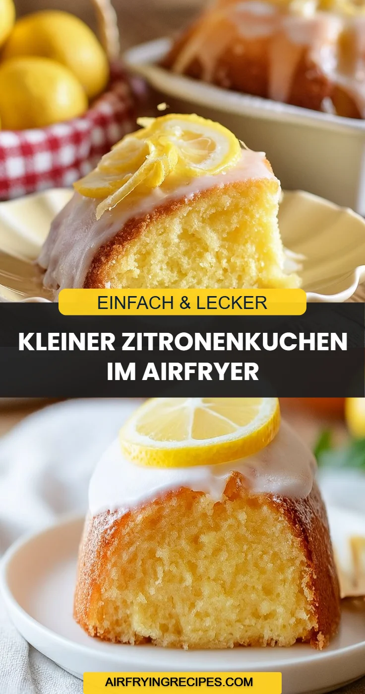 Kleiner Zitronenkuchen im Airfryer