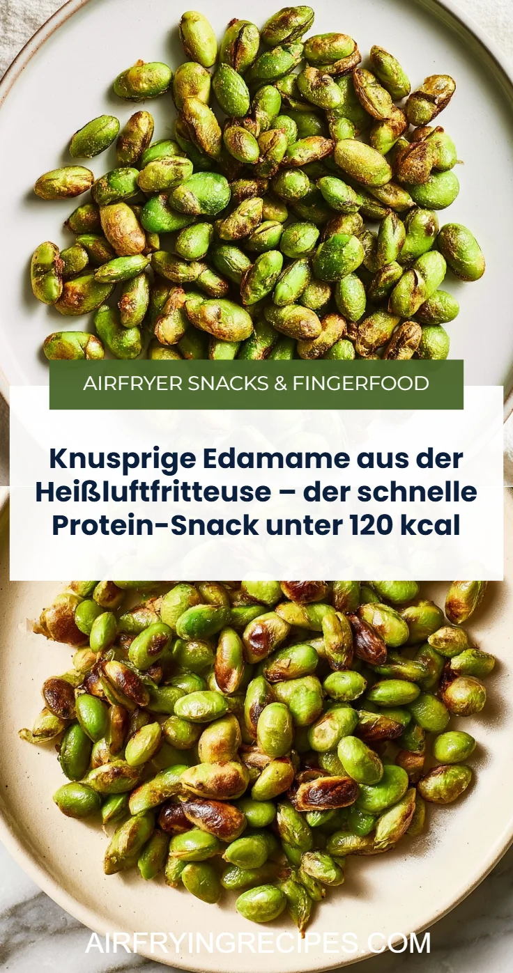 Knusprige Edamame aus der Heißluftfritteuse – der schnelle Protein-Snack unter 120 kcal