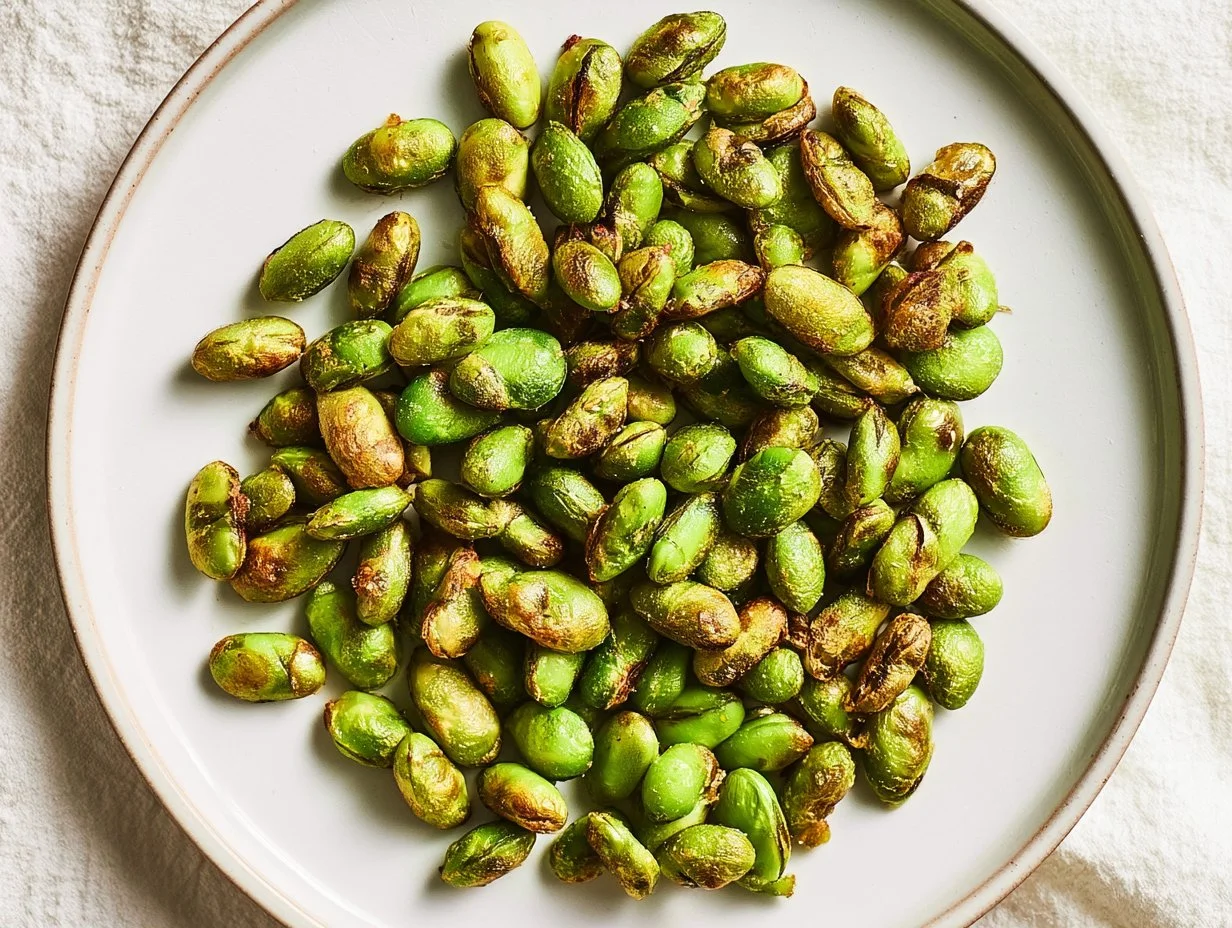 Knusprige Edamame aus der Heißluftfritteuse – der schnelle Protein-Snack unter 120 kcal