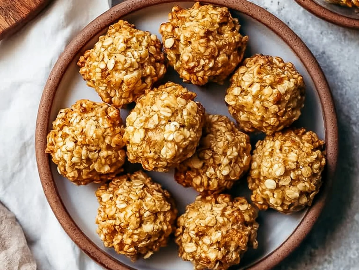 Knusprige Haferflocken-Bananen-Bites aus der Heißluftfritteuse