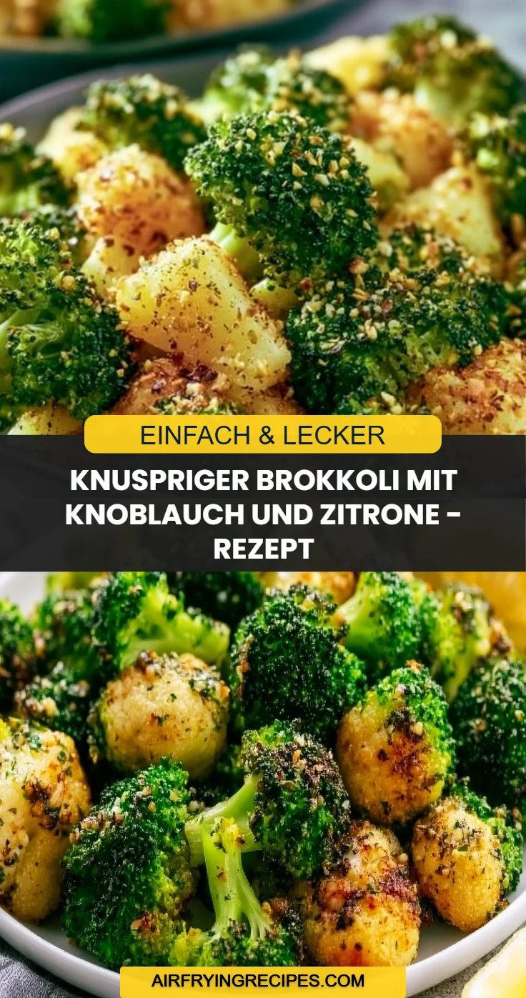 Knuspriger Brokkoli mit Knoblauch und Zitrone - Rezept