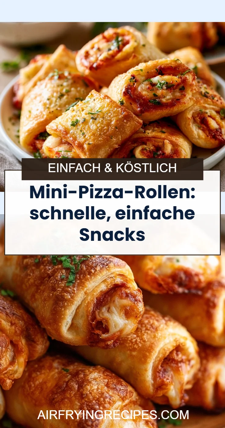 Mini-Pizza-Rollen: schnelle, einfache Snacks