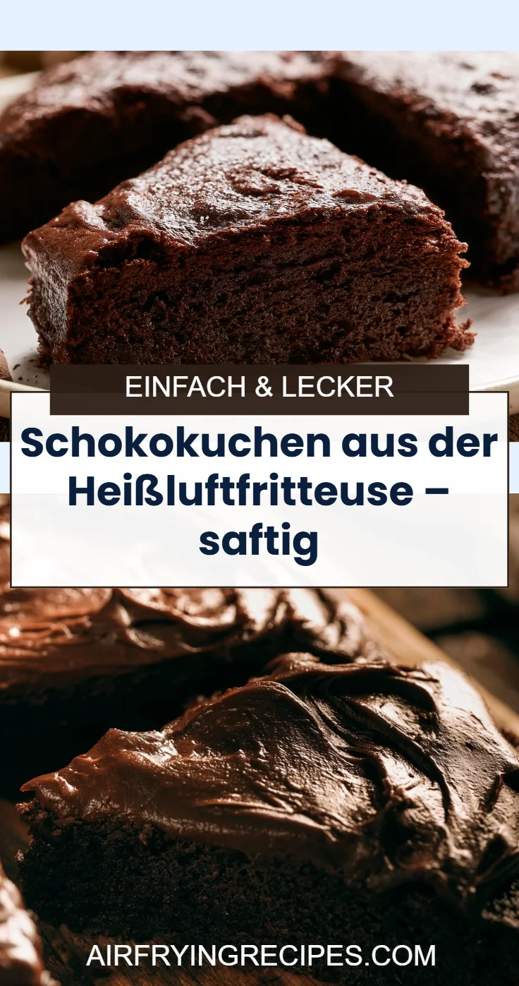 Schokokuchen aus der Heißluftfritteuse – saftig