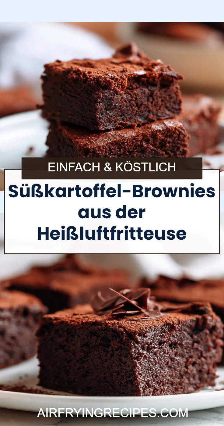 Süßkartoffel-Brownies aus der Heißluftfritteuse