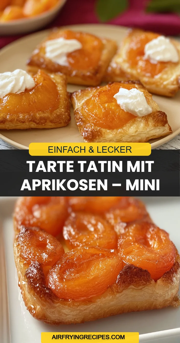 Tarte Tatin mit Aprikosen – Mini
